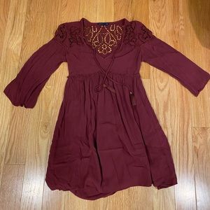 American Eagle maroon dress size XS perfect for teens